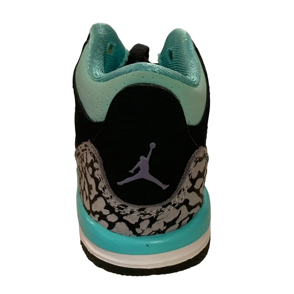 Nike Air Jordan 3 Retro BT Bleached Turquoise Shoes 654964-045‎ Toddlers Size 4C